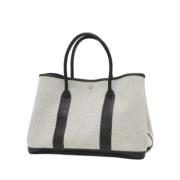 Pre-owned Canvas handbags Hermès Vintage , Gray , Dames