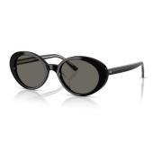 Zwarte ovale zonnebril met carbon grijze lenzen Oliver Peoples , Black...