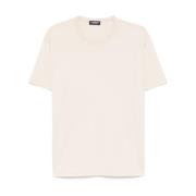 Beige Crew Neck Short Sleeve Shirt Dondup , Beige , Heren