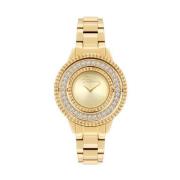 Gouden Damesmode Horloge Police , Yellow , Dames