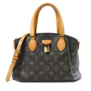 Pre-owned Canvas handbags Louis Vuitton Vintage , Brown , Dames