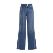 Blauwe Katoenen Dames Jeans Jean Paul Gaultier , Blue , Dames