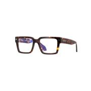 Bruine Optische Monturen Stijl 54 Off White , Brown , Dames