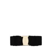 Zwarte Stoffen Haarklem Salvatore Ferragamo , Black , Dames