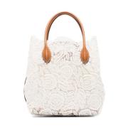 Witte Open Top Schoudertas Ermanno Scervino , White , Dames