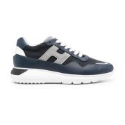 Grijze Panel Sneakers Hogan , Gray , Heren