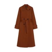 Stijlvolle Trenchcoat voor Vrouwen Pennyblack , Brown , Dames