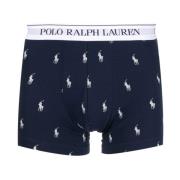 Logo Print Boxer Set Blauw Elastisch Polo Ralph Lauren , Blue , Heren