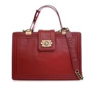 Pre-owned Leather totes Chanel Vintage , Red , Dames