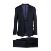 Navy Blauw Aansluitend Pak Paul Smith , Blue , Heren