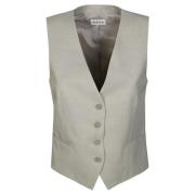 Stijlvolle Gilet Vest voor Vrouwen P.a.r.o.s.h. , Gray , Dames