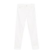 Witte broek met geborduurd logo Brunello Cucinelli , White , Heren