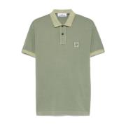 Groen Poloshirt Korte Mouwen Stone Island , Green , Heren