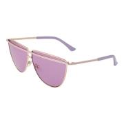 Roségoud Dames Zonnebril Aviator Stijl Guess , Yellow , Dames