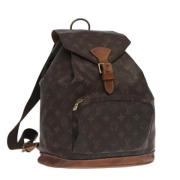 Pre-owned Canvas backpacks Louis Vuitton Vintage , Brown , Dames