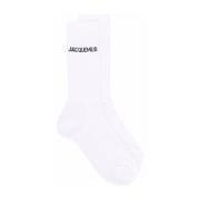 Witte Sokken - 100 Stuks Jacquemus , White , Heren