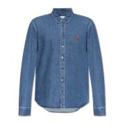 Denim overhemd Ami Paris , Blue , Heren