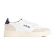 Witte leren sneakers vintage stijl Autry , White , Heren