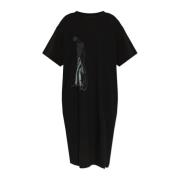 Jurk met print Y-3 , Black , Dames