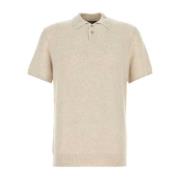 Beige Melange Polo Shirt A.p.c. , Beige , Heren