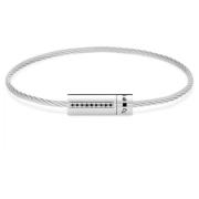 Diamanten Kabelarmband 7g Le Gramme , Gray , Unisex