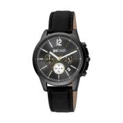 Zwarte Heren Mode Horloge Just Cavalli , Black , Heren