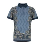 Gedrukte Piquet Polo Shirt Etro , Multicolor , Heren