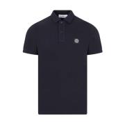 Blauw Polo Shirt Casual Stijlvol Mannen Stone Island , Blue , Heren