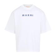 Witte T-shirt voor mannen Marni , White , Heren