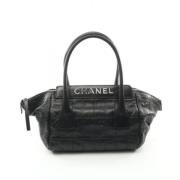 Pre-owned Leather handbags Chanel Vintage , Black , Dames