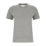 Casual Katoenen T-Shirt voor Mannen Maison Kitsuné , Gray , Dames