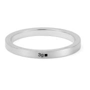 Lint Ring Handgemaakt in Frankrijk 3g Le Gramme , Gray , Unisex