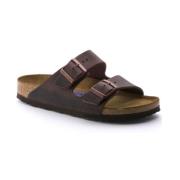 Sandalen Arizona Soft Footbed Geolied Nubuck Leer Birkenstock , Brown ...