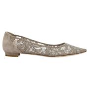 Pre-owned Suede flats Manolo Blahnik Pre-owned , Gray , Dames