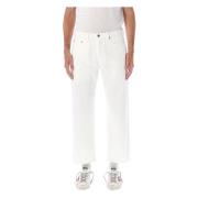 Witte Skate Denim Jeans Golden Goose , White , Heren