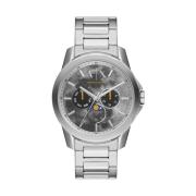 Heren Zilver Quartz Analoog Horloge Armani Exchange , Gray , Heren