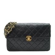 Pre-owned Leather chanel-bags Chanel Vintage , Black , Dames