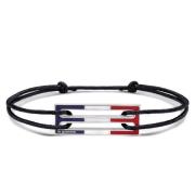 Tricolor Gelakt Koord Armband 2,5g Le Gramme , Multicolor , Unisex