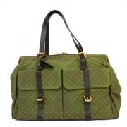 Pre-owned Fabric handbags Louis Vuitton Vintage , Green , Unisex