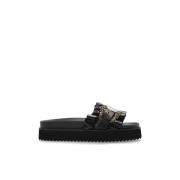 Platform slides Versace Jeans Couture , Black , Dames