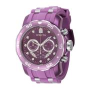 Pro Diver Kwarts Horloge Paarse Wijzerplaat Invicta Watches , Pink , H...