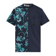 T-shirt met zak Versace Jeans Couture , Blue , Heren