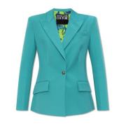 Blazer met gesloten revers Versace Jeans Couture , Blue , Dames