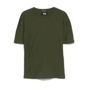 Biologisch Katoen Korte Mouw Tee Y-3 , Green , Dames