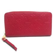 Pre-owned Leather wallets Louis Vuitton Vintage , Red , Dames