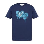 T-shirt met print Iceberg , Blue , Heren