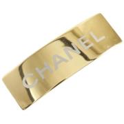 Pre-owned Metal hair-accessories Chanel Vintage , Yellow , Dames