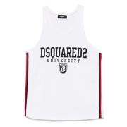 Witte Tanktop voor Vrouwen Dsquared2 , White , Heren