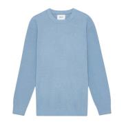 Mode Crewneck Sweater Powder Blue Nn07 , Blue , Heren