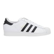 Witte lage leren sneakers Adidas , White , Heren